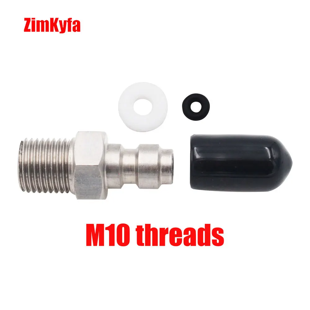 Khí Nén Adapter 8Mm Nhanh Cắm M8 1/8NPT,1/8BSPP Sợi Thép Không Gỉ Một Cách Nuôi Làm Đầy Núm Vú
