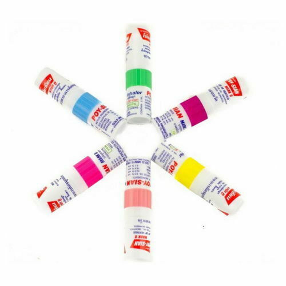 Светящаяся ароматическая масляная палочка Mark Poy Sian Stick, масло с Мятным цилиндром для ухода за здоровьем, ингалятор для головокружения