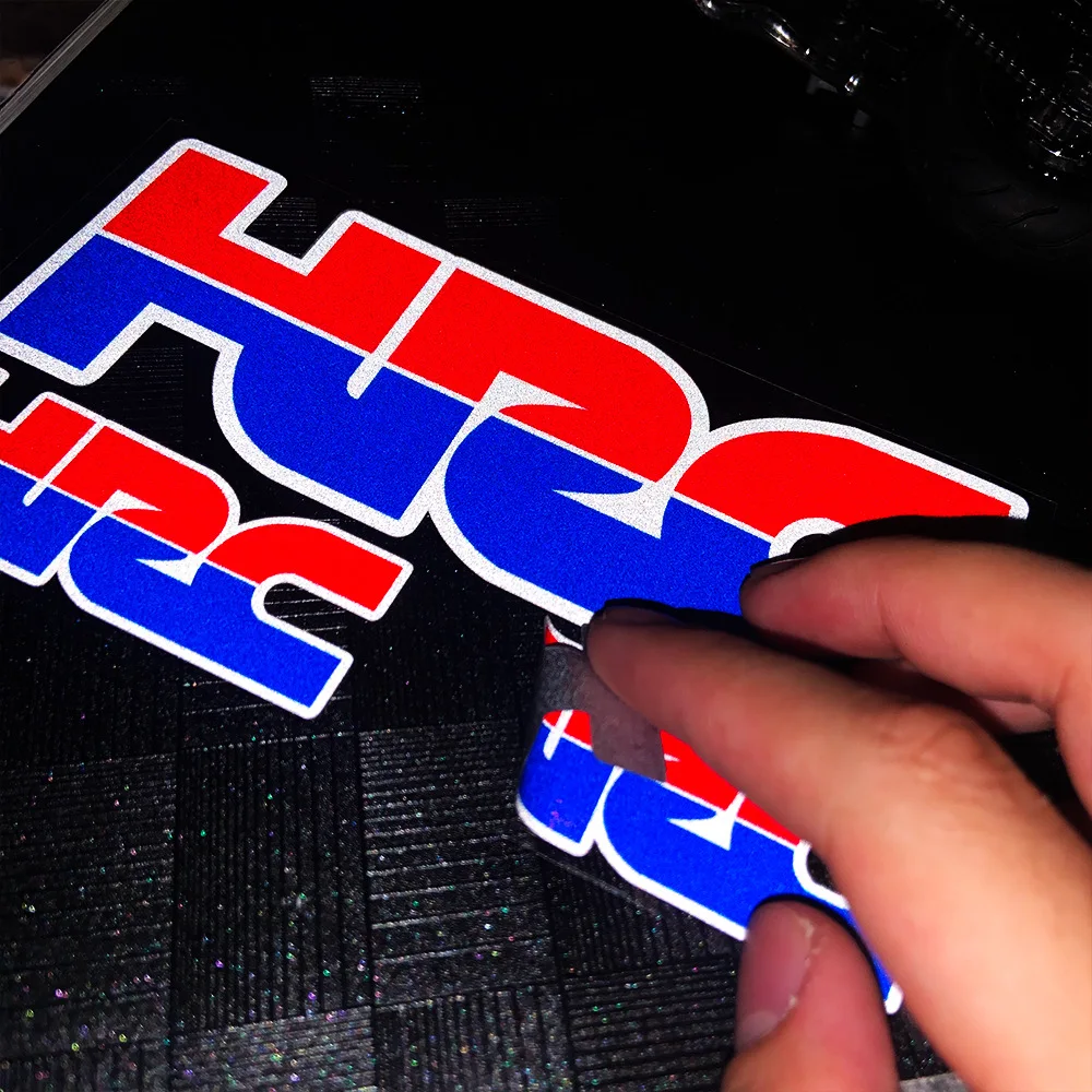 Juego de pegatinas reflectantes de edición limitada para coche, calcomanías para motocicleta, pegatinas para tanque para casco Honda HRC CBR, pegatinas de cubierta de Gas
