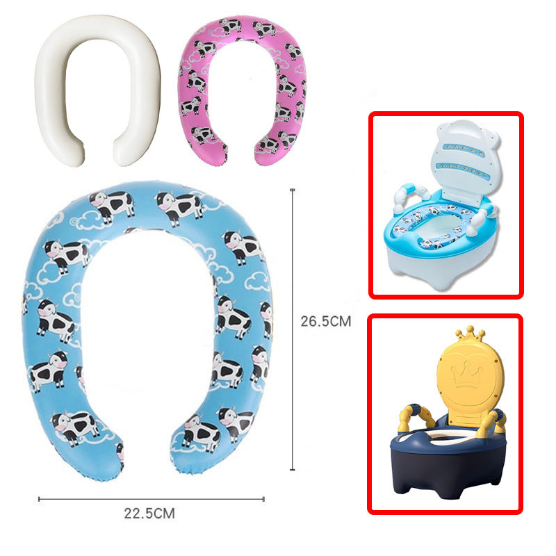 Cojín suave para olla para niños, orinal para bebé, escalera, alfombrilla para ollas de carretera, funda para asiento de inodoro, esteras, entrenador de orinal, lindo pollito, Panda, vaca, almohadilla para WC