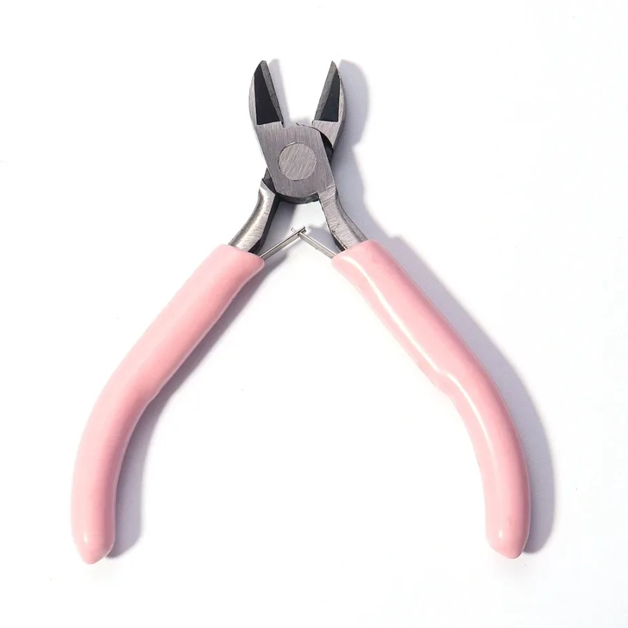 Tragbare Rosa Farbe Edelstahl Zangen Werkzeuge Runde Nase Schneiden Draht Zangen Für Handwerk Perlen DIY Schmuck Machen Liefert