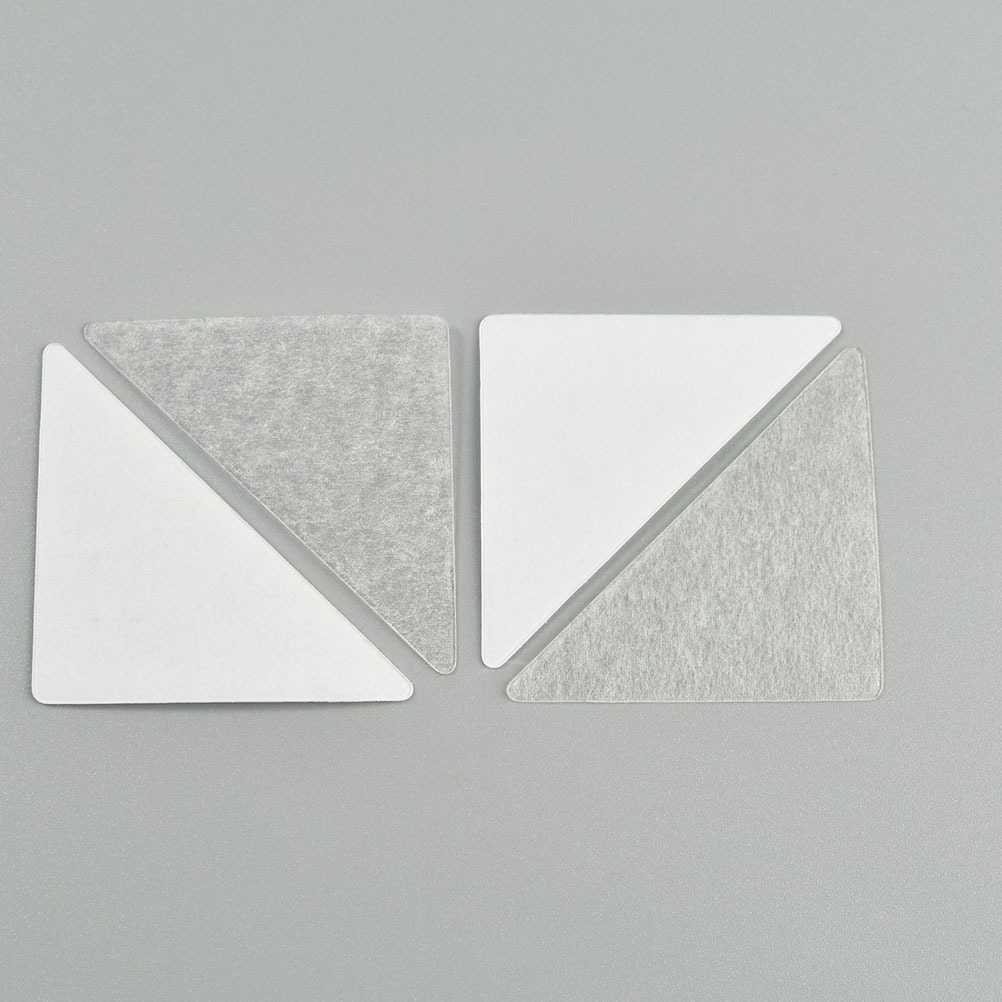 Supports de col de chemise pour hommes, 120 pièces, insertion adhésive Triangle en Pvc, reste ferme pendant le mouvement, Inserts de col de chemise pour robe