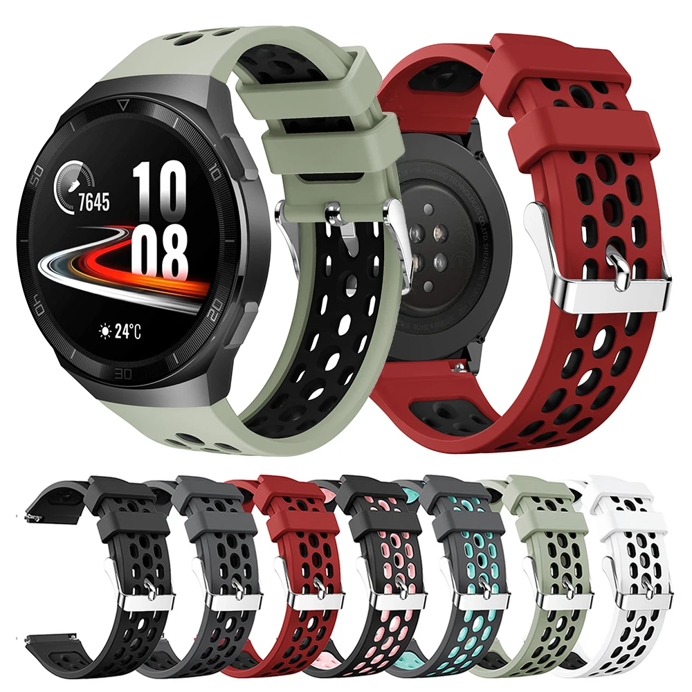 22mm Silicone Watchband Strap For Huawei Watch GT 2e GT2e Smart Watch Band