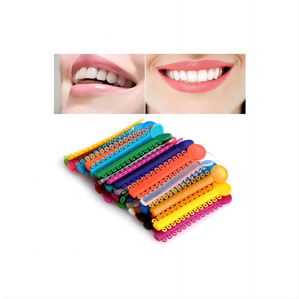 PIORPOY 1040 ピース/40 スティック歯科矯正弾性結紮ネクタイバンドブラケットブレース用カラフルな歯科製品ツール