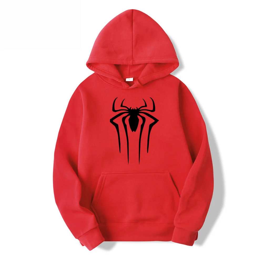 2024 Sudadera con capucha de marca de moda para hombre, sudadera informal con capucha, top para hombre/mujer, sudadera con capucha de araña estampada de color sólido