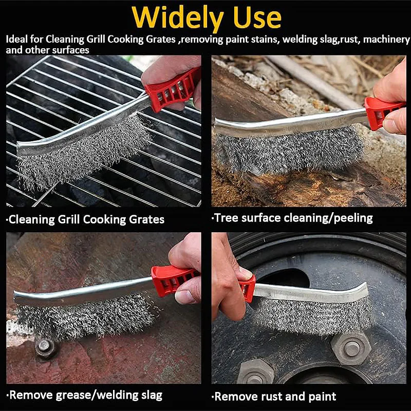 Brosse acusallique en acier/ rouleau antirouille, bruises de nettoyage de Barbecue, adaptée au nettoyage des Barbecue