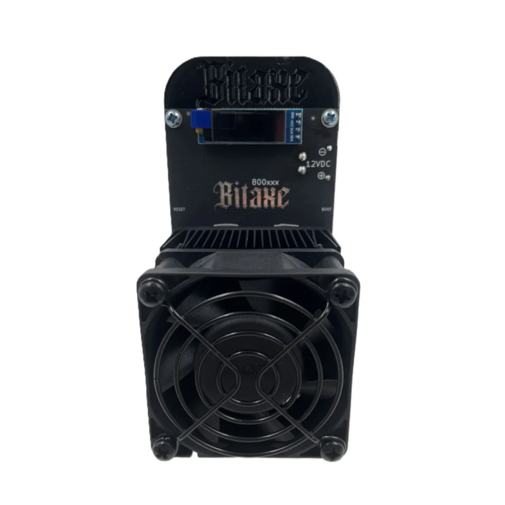 Mineiro solo Bitaxe 800 Bitcoin confiável | Chip ASIC BM1370 duplo 2.55TH/s | Máquina de mineração BTC de baixo ruído de fonte aberta