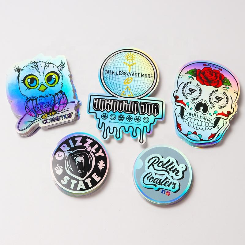 Custom Die Cut Sticker Your Own Logo Name Tag PVC Vinyl Waterproof Computer Luggage Self Adhesive