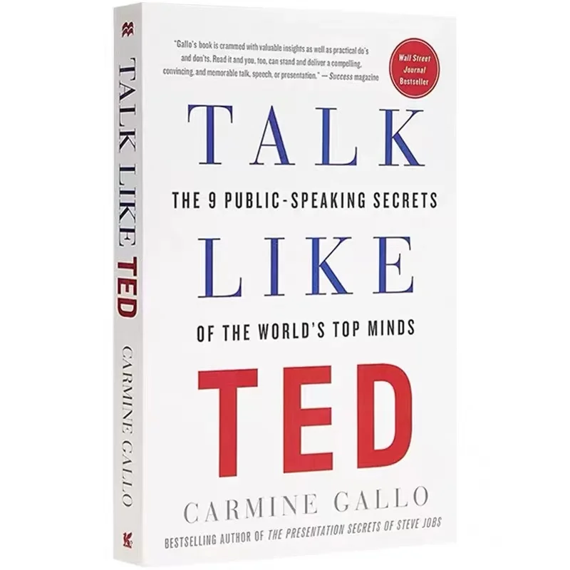 TALK LIKE TED カーマイン・ガロ著 9 つの人前で話す秘密 自己改善 スピーチ雄弁 英語の本