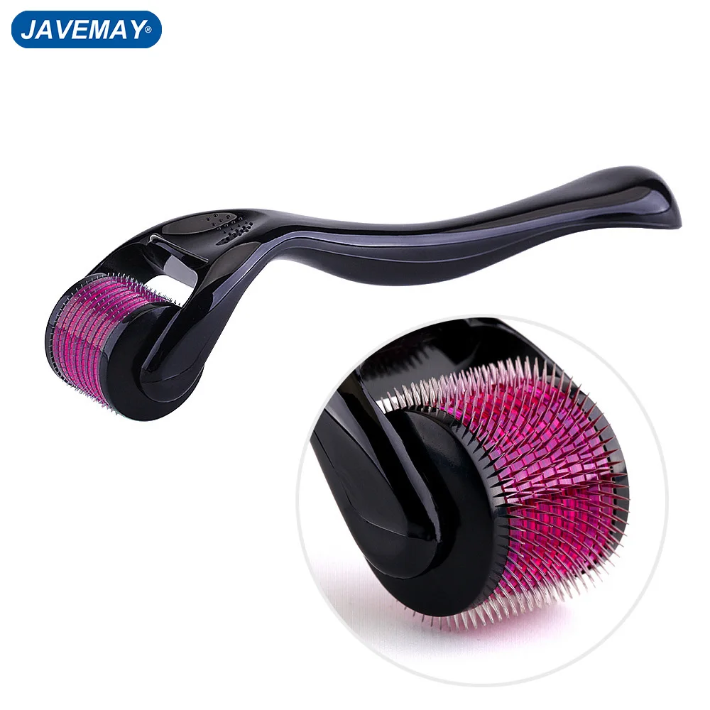 Micro เข็ม 540 Roller Derma Roller Dermaroller Titanium Hair Regrowth Beard Growth Anti Hair Loss Treatment บางถอย