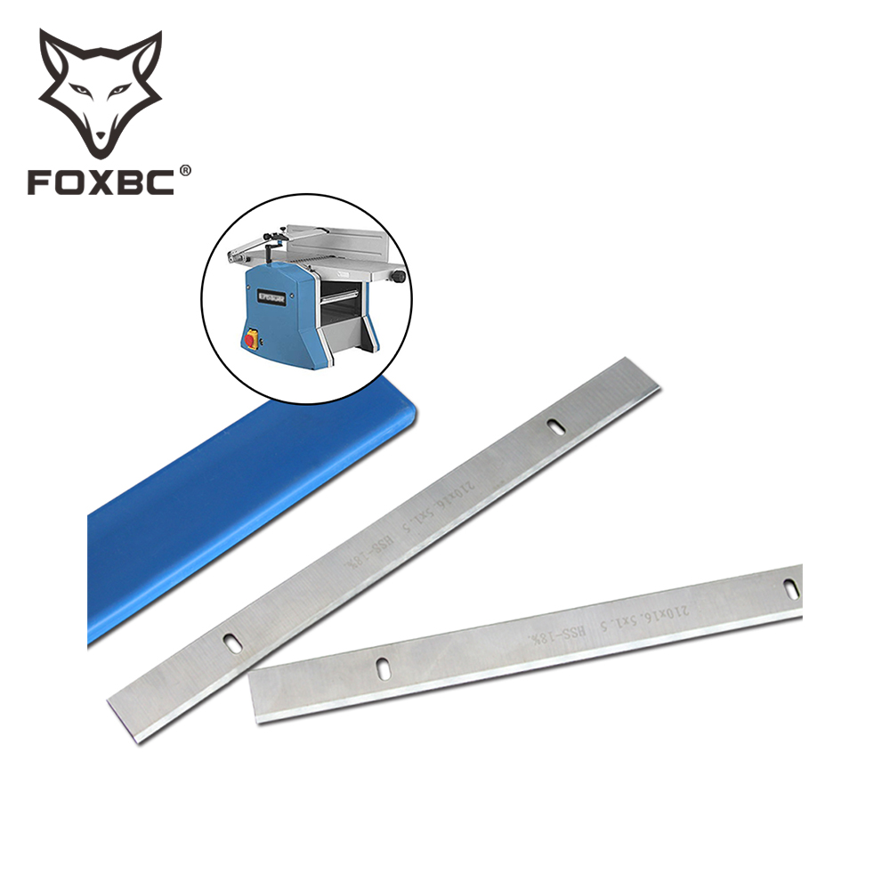 Lame della pialla di FOXBC 210x16.5x1.5mm HSS per la piallatrice combinata SRF-204-1500 di зуб(- macchina di spessore