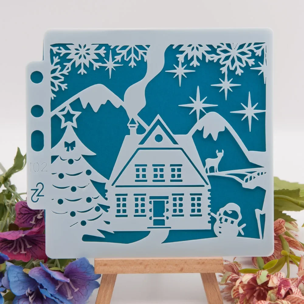 Xinh Xắn Rỗng Stencil Phun Sơn Bản Mẫu Trước Truy Tìm Thước Stencils Cho Tranh Dán Tường Cửa Sổ Thêu Sò Sách Trang Trí