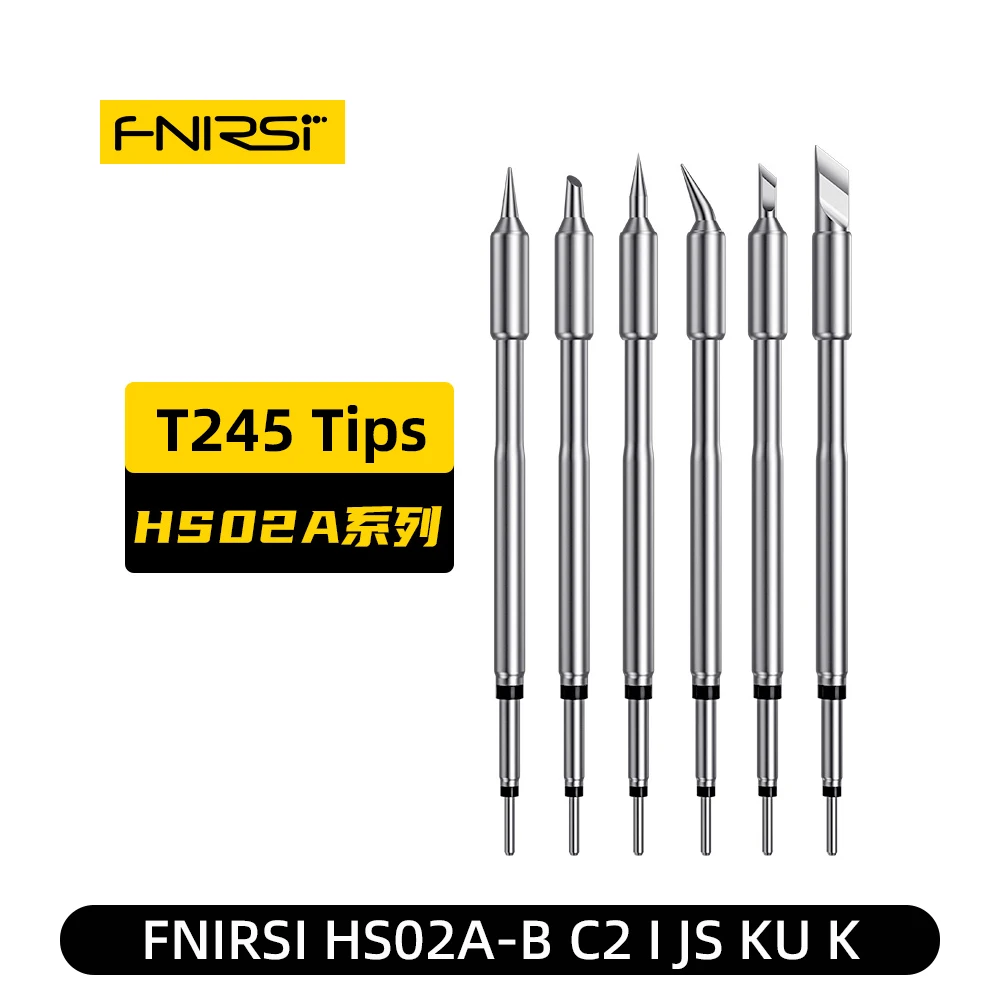 FNIRSI HS02 Series Replace Tip for DWS-200 Soldering Station Accessories HS-02A T245 Welding Tools HS02B C210 Tips