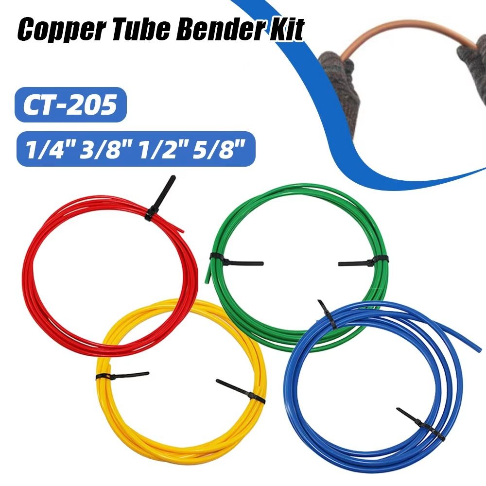 1 Uds 1/4 "3/8" 1/2 "5/8" tira de protección de tubo curvo CT-205 de plástico PE Protector de tubo de cobre 4 metros Anti-deformación