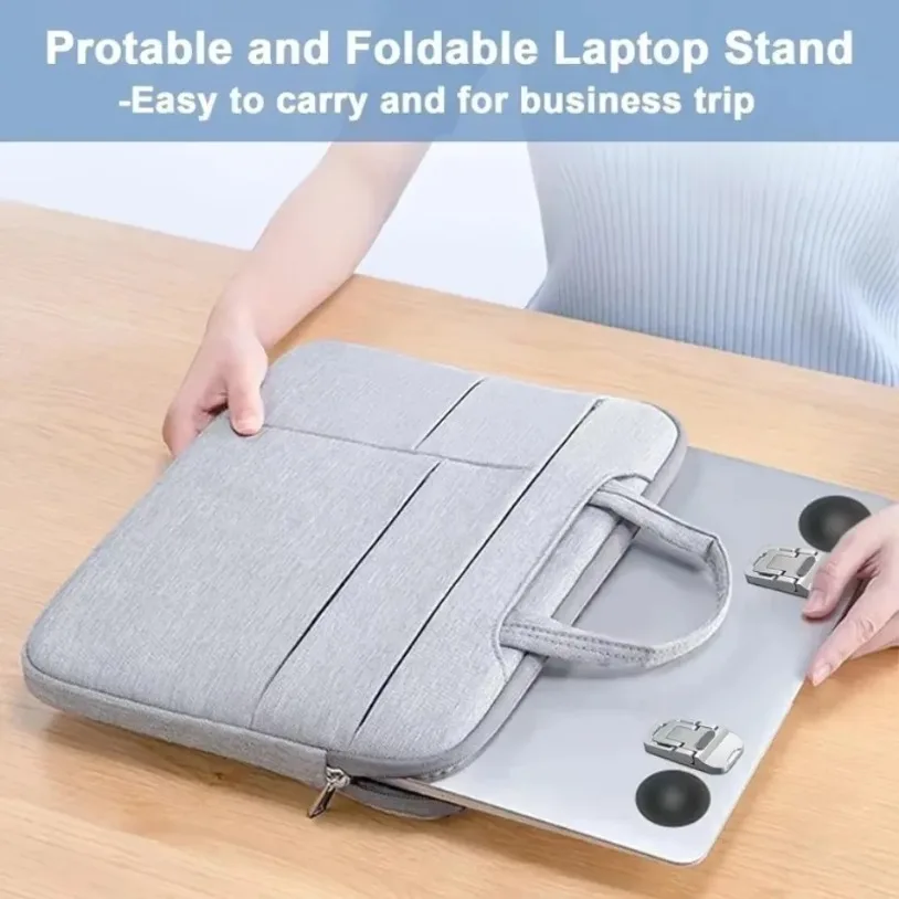 2 unids/set ángulos ajustables plegable escritorio Invisible portátil Mini portátil aleación soporte elevador para portátil portátil
