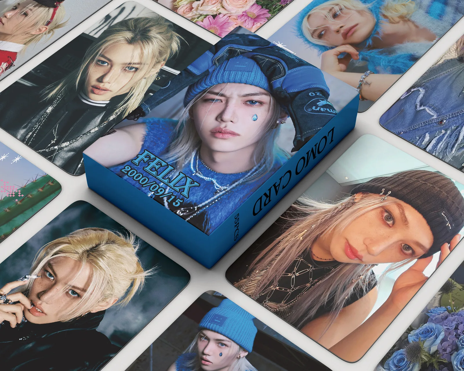 55 Pçs/set Kpop Novo Ablum ATE Lomo Cartão Felix Foto Impressão Fotos Photocard Fãs Coleção Cartões Postais Presentes