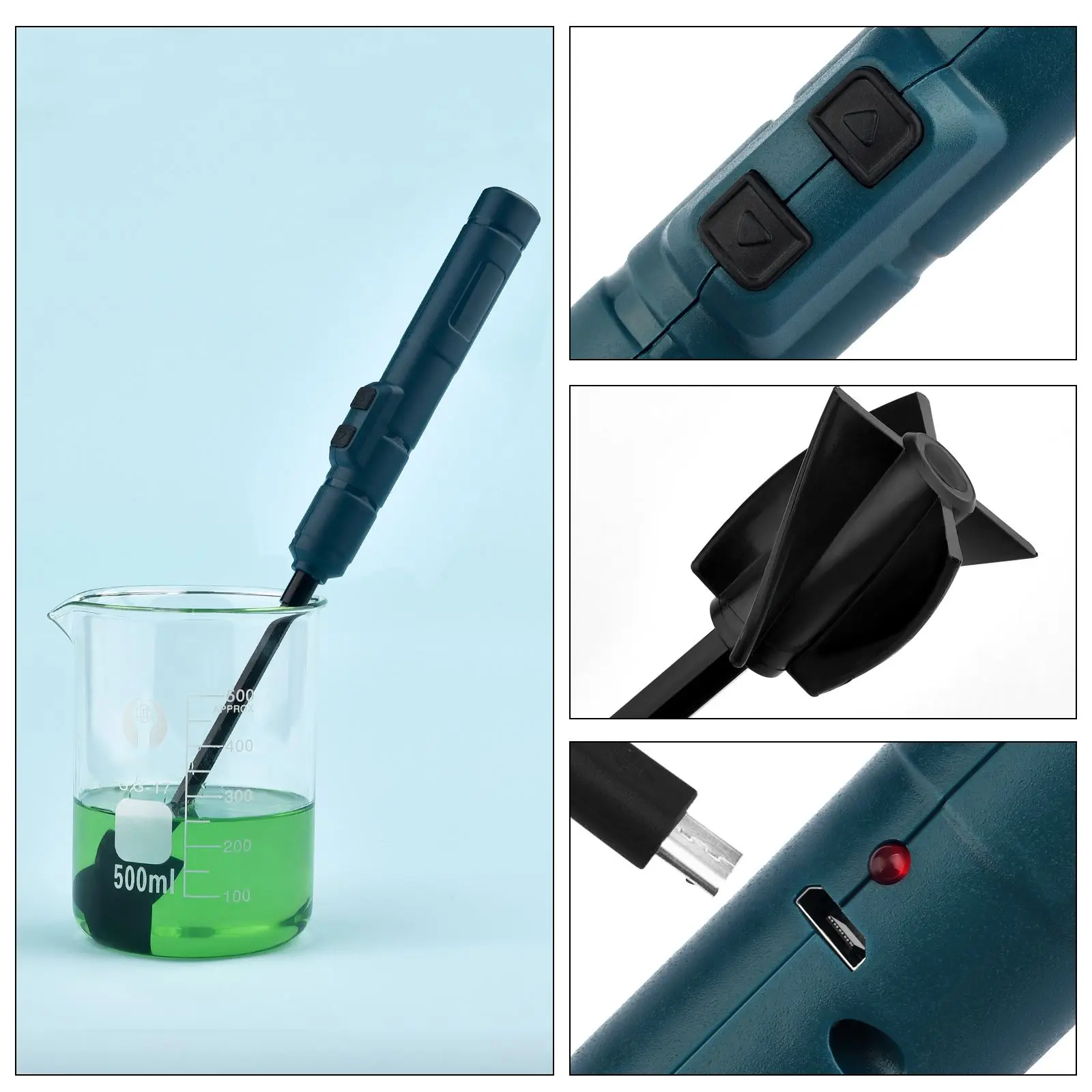 Epoxy Stick สี Stirring Rod Putty ซีเมนต์เครื่องผสมสีสิ่งที่แนบมากับเจาะ Chuck สำหรับอีพ็อกซี่เรซิ่น Latex น้ำมันสี