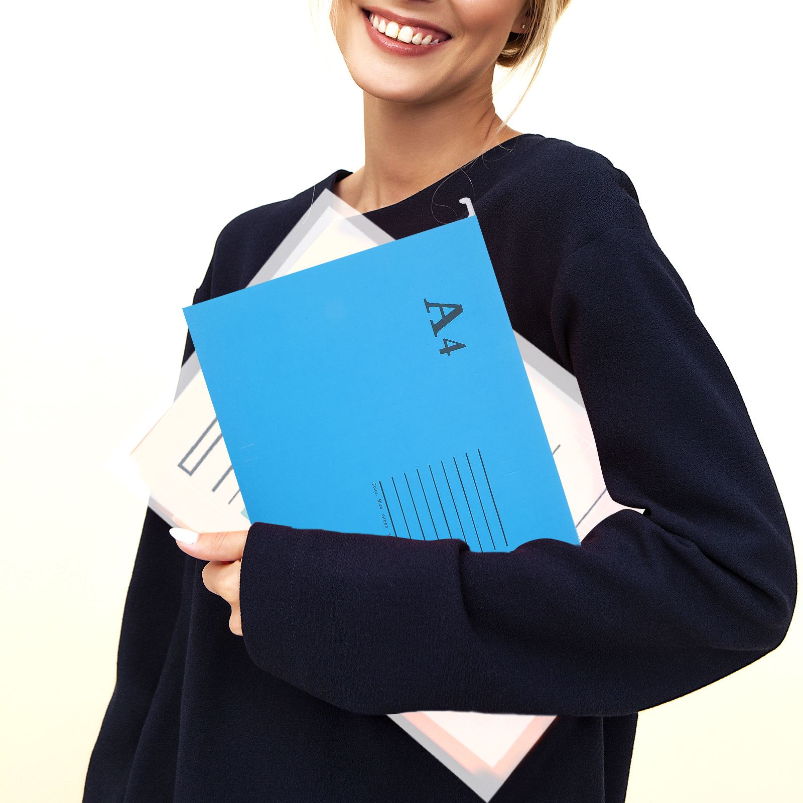 5 Stück a4 Größe Aufhängung datei Ordner hängen Akten halter Papier verschleiß feste Rahmen Dokumente Organizer Desktop Office Ordner