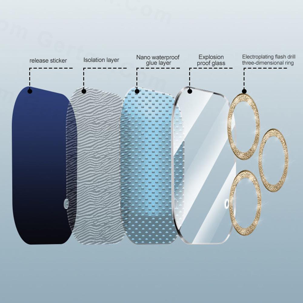 Glitzer Kamera Objektivs chutz für Apple iPhone 15 16 14 13 12 11 Pro Max 15 plus Mini-Rückseite Schutz Voll deckel Objektiv Filmglas