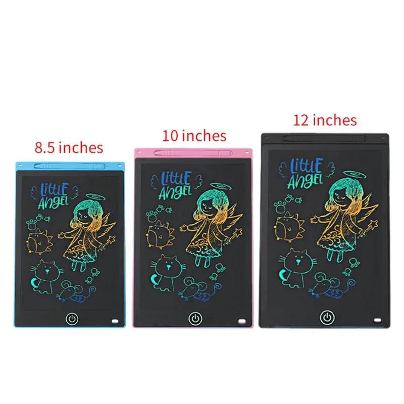 หลายขนาด LCD เขียนแท็บเล็ตสําหรับเด็ก 6.5/8.5/10/12 นิ้ว-Reusable Drawing Board, eye Protection, lock & Erase ของขวัญเพื่อการศึกษา