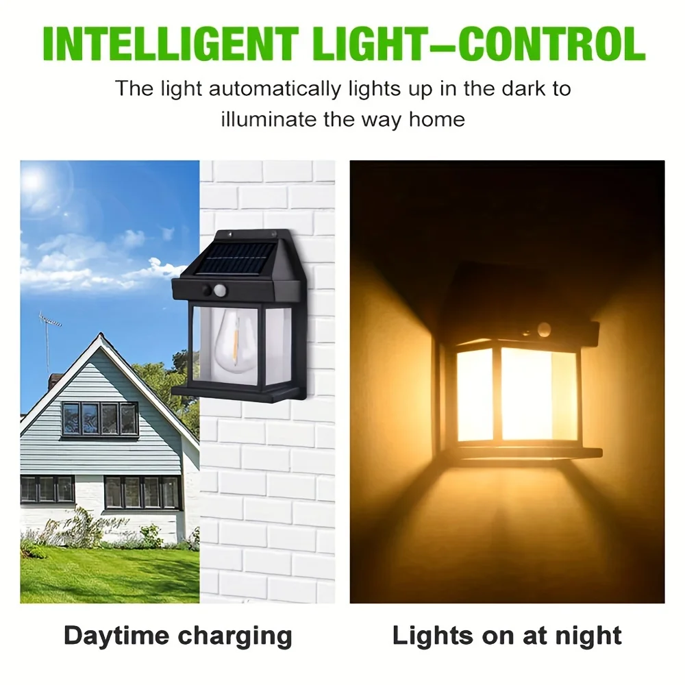 Solar Wall Street Lamp Intelligent Motion Inductie Wandlamp 3 verlichtingsmodi Home Villa Balkon Decoratieve waterdichte lampen