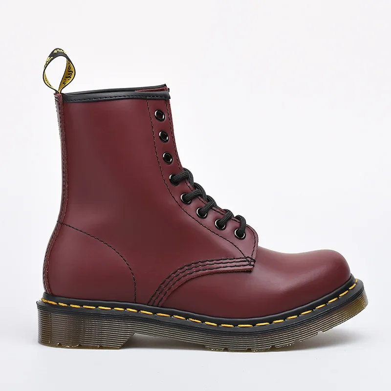 Botas de alta calidad para hombre y mujer, zapatos informales, botines clásicos, sin cordones, para oficina, ventilación, motocicleta versátil