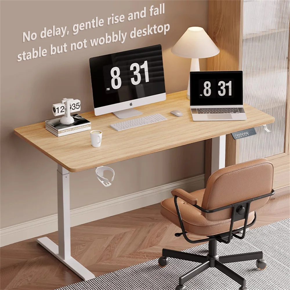 Height Adjustable Electric Standing Desk Sitting Desk Motion Desk For Home Office Protection Ergonomic Cervix Lower Spine