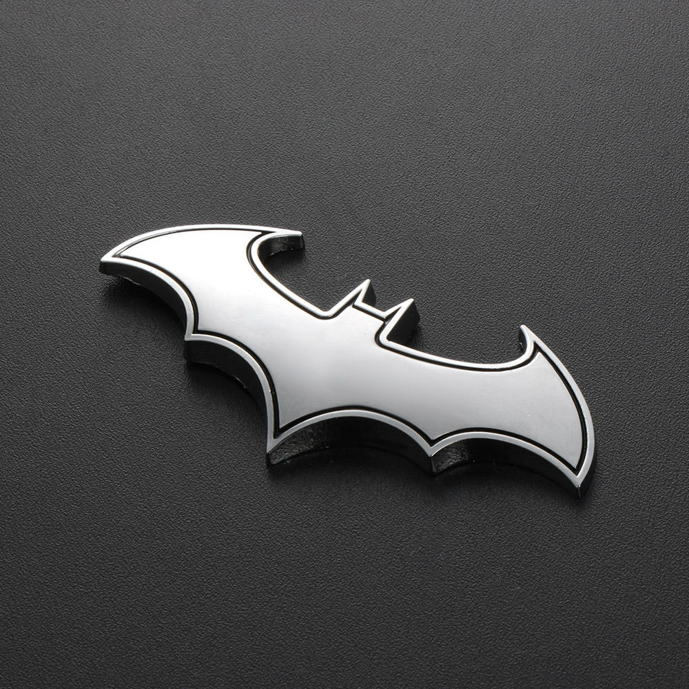 1PC 3D Bat Vorm Auto Stickers Cool Metal Auto Logo Emblem Sticker Decal Motorfiets Auto Auto Styling Accessoires