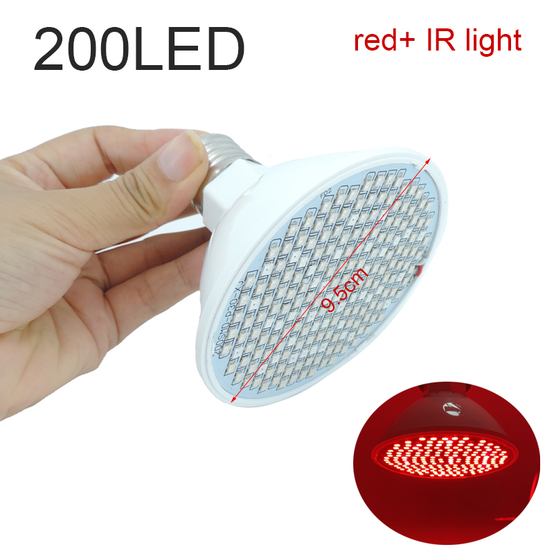 2023 620nm 660nm 850nm 赤色 LED 植物成長ランプアンチエイジングディープ電球 IR 赤外線 Phototherap ボディ皮膚の痛み c1