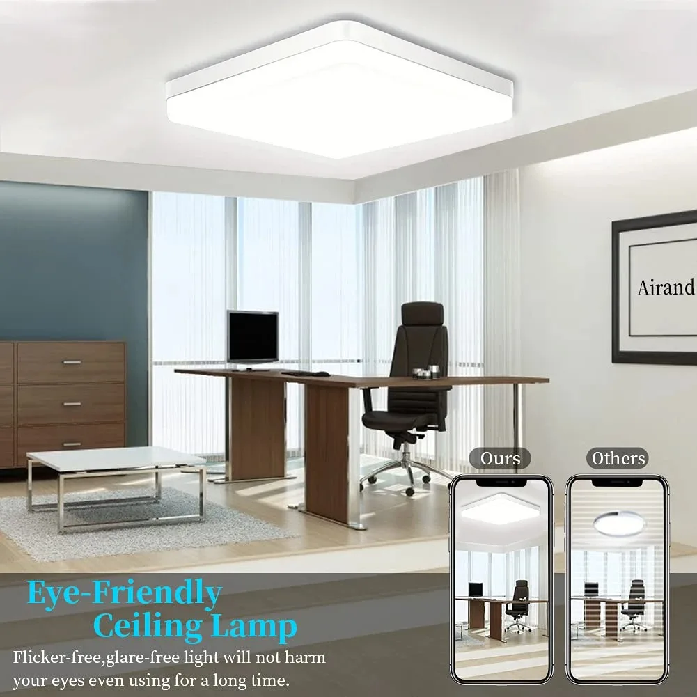 Square LED Living Room Ceiling Light Simple Home Modern Ceiling Light 18w24W 36W 48W Bedroom Light Bathroom Kitchen Lighting