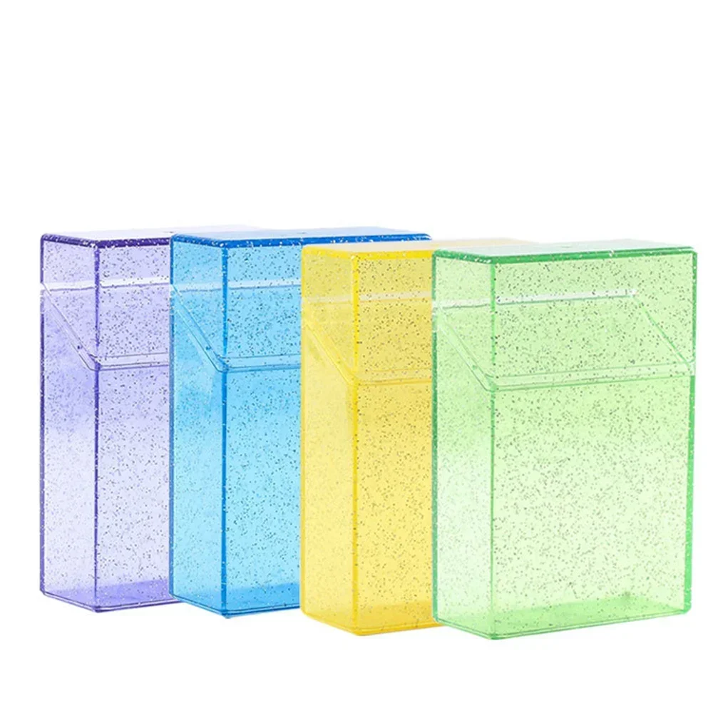 Photo Card Storage Box Holder Ins Transparent Blingbling Box Case Container Idol Kpop Albumes Photo Storage Box Stationery