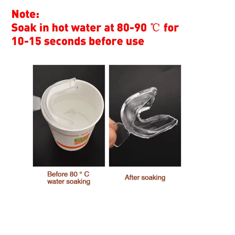 2-8 pçs anti ronco bruxismo dormir boca guarda bandeja parar dentes moagem sono ajuda noite guarda goma escudo boca cuidados de saúde