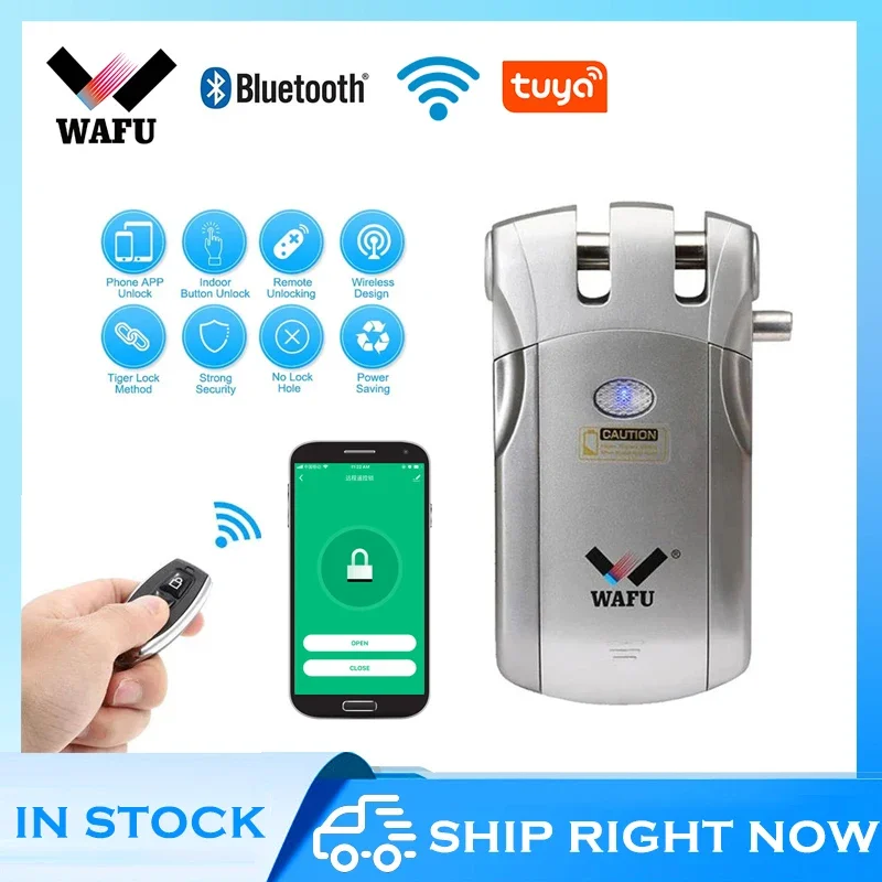 Smart Türschloss Drahtlose WIFI Bluetooth Steuerung Unterstützung Tuya APP Elektronische Keyless Tür Unsichtbare Smart Lock 433 MHz