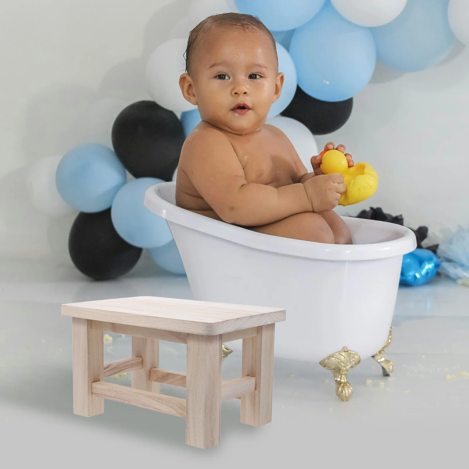 3 個木製子供靴交換スツール子供ステップスツール低座ベンチ木製フットレスト小さなスツールコンパクト