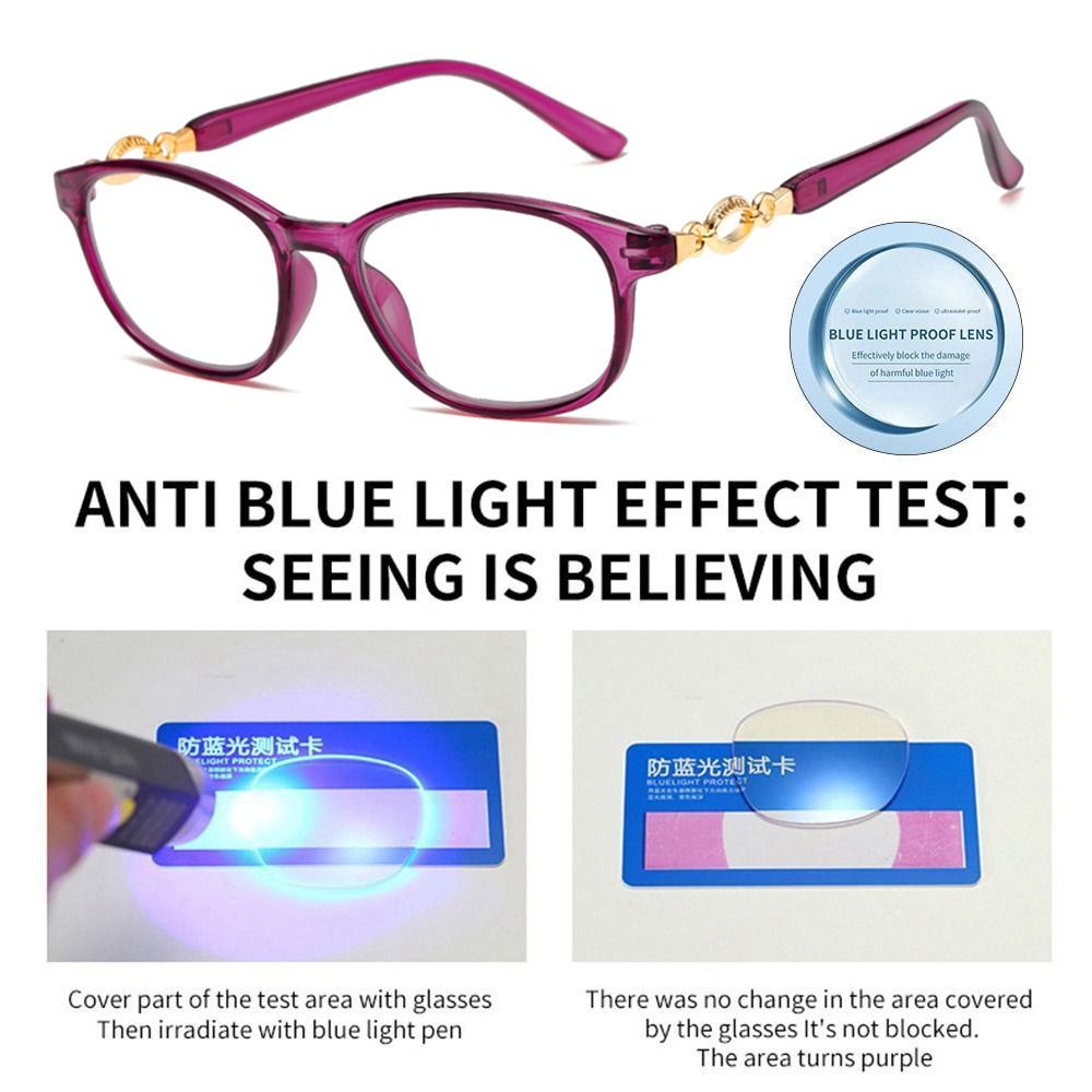 FG New 3 in 1 Progressive Multifocal Reading Glasses Women Anti-blue Eyeglasses Easy To Look Far and Near +1.0 To +4.0