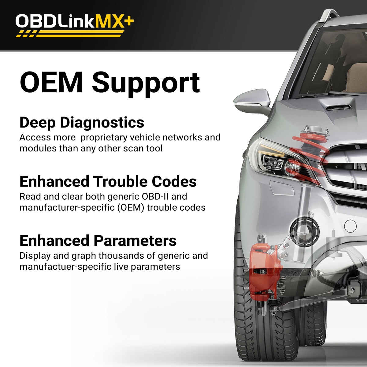 Obdlink mx mais obd2 scanner ferramenta de verificação de diagnóstico para ios android, kindle fogo ou dispositivo windows