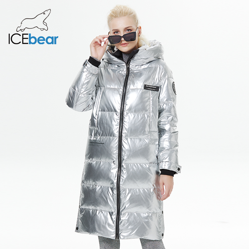 Eisbär Winter neuer Stil verlängerte Daunen jacke modische Overknee-Winter Damen jacke gwy22527d
