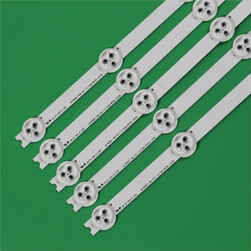 Taśma LED do LC420DUE 42LN5400 42LA6200 6916L-1385A 6916L-1386A 6916L-1387A 6916L-1388A 10 PCS R1 L1 R2 L2 42LN610S