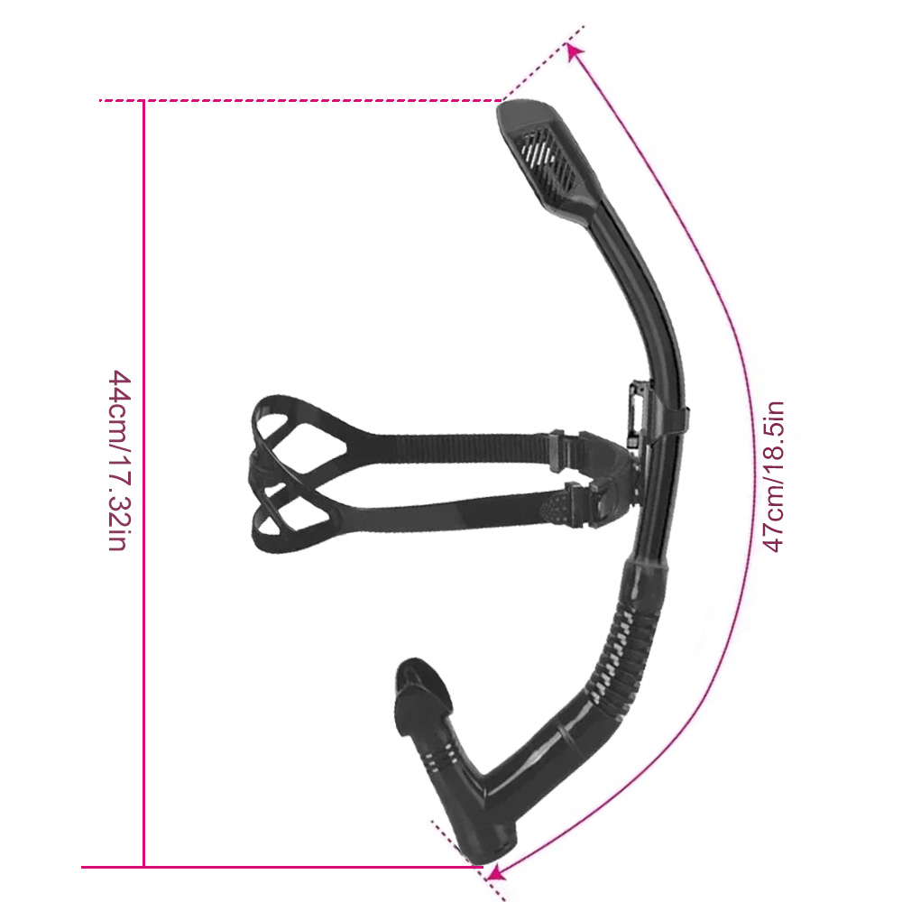 Swim Snorkel for Training Swimming Front  Dry Snorkel Lap Swimming Diving Snorkeling, Pool Open Water