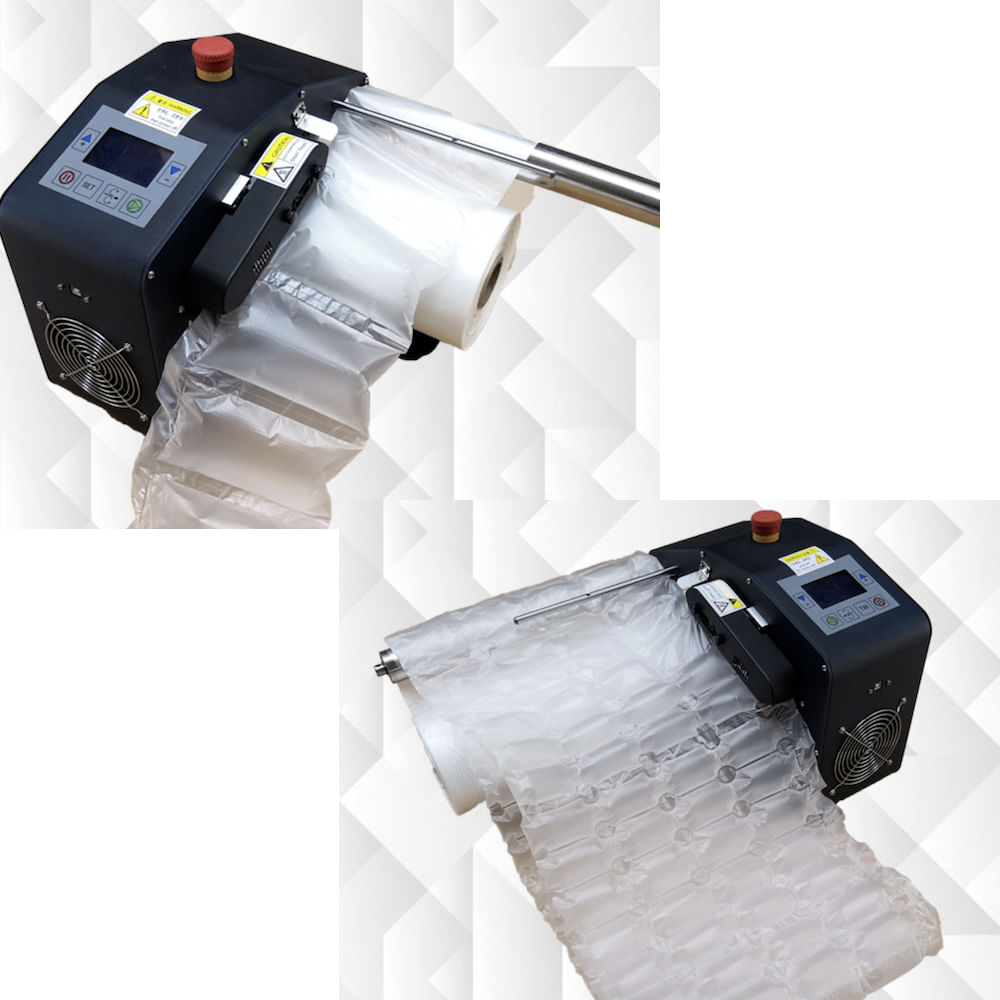 Máquina Enchimento De Ar Almofada Embalar Bolha Automático