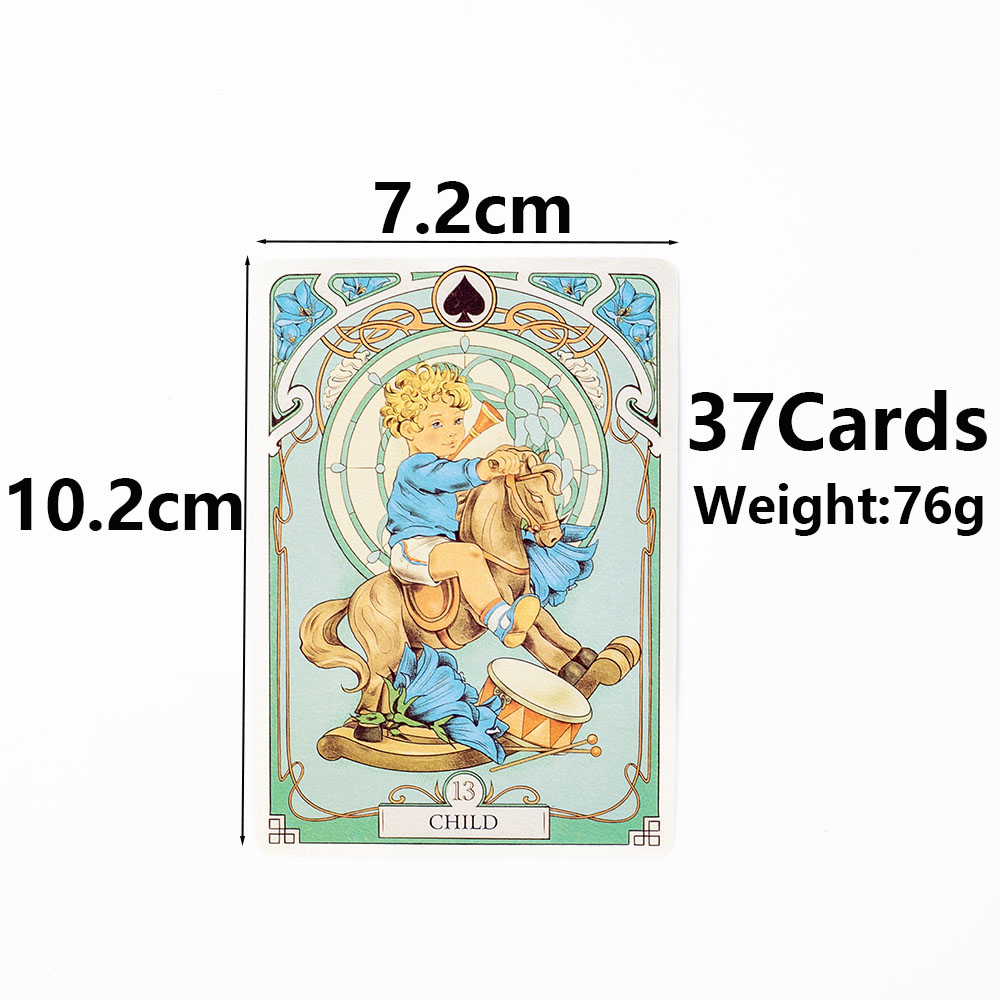 37 Stücke Karten Romantische Lenormand Tarot Deck Vollständige Englische Version Orakel Deck Für Mädchen Brettspiele 10,2*7,2 cm