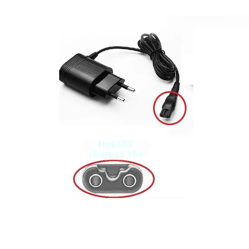 15V Charger Cord for Philips Electric Shaver Razor HQ8505 Power Cord , for Norelco Series 3000 5000 6000 7000 9000 MG5950 MG7750