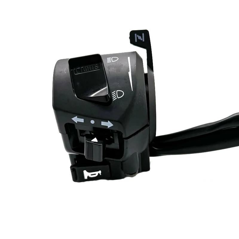 22mm universal motocicleta lidar com barra interruptores com estrangulamento chifre sinal de volta farol partida elétrica guiador controlador interruptor