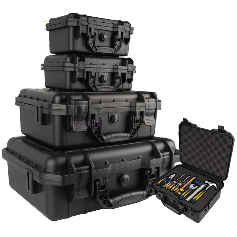 Hard Carry Case Bag Tool Case With pre-cut Sponge Storage Box Safety Protector Organizer Hardware Toolbox Impact Resistant