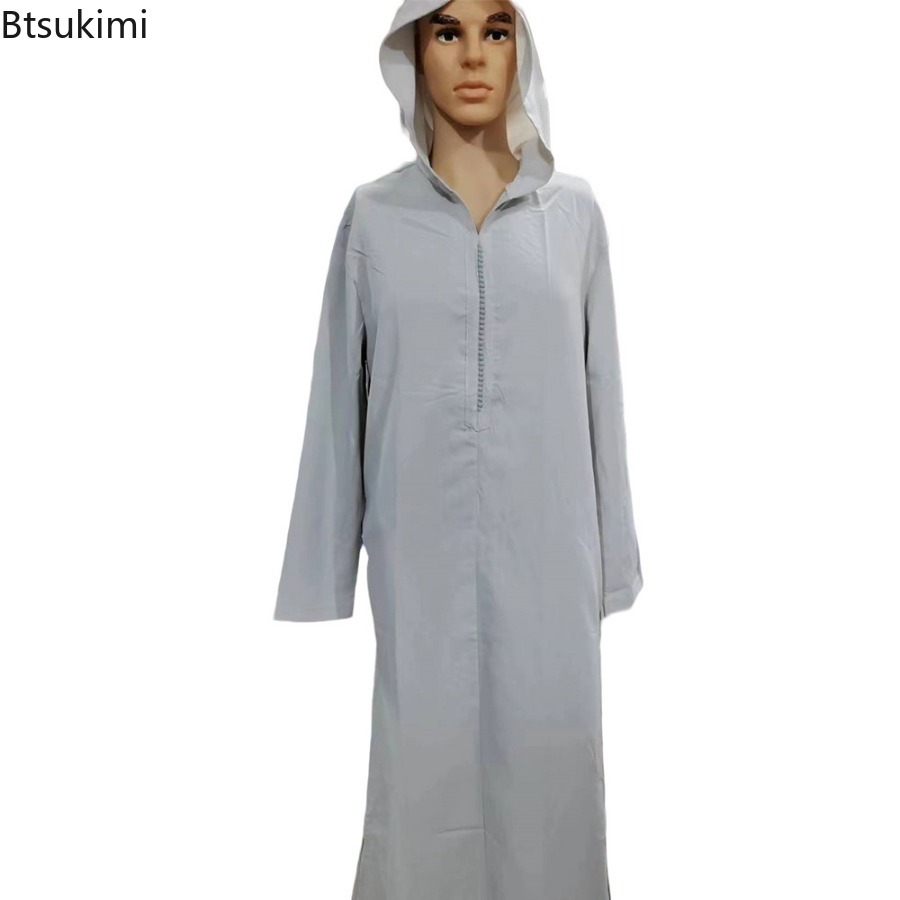 男性用フード付きアバヤ,エスニックスタイルのロングドレス,イスラム教徒のファッション,パキスタン,2020