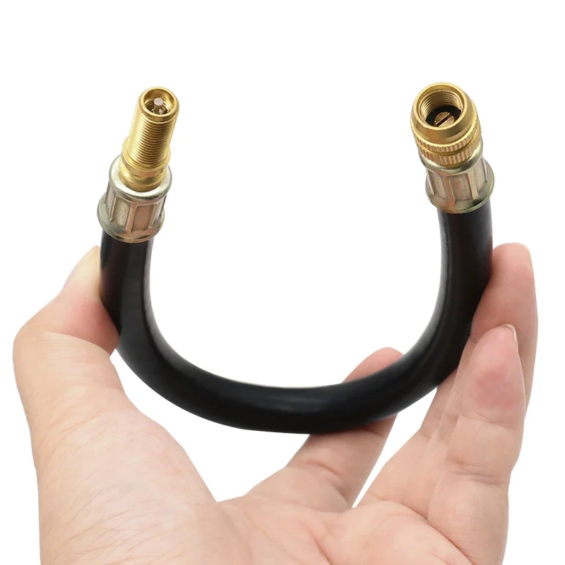 1Piece Truck Valve Extension Flexible Bus Tire Valve Extension Rubber Tyre Valve Stem Extender Tire Nipple Adaptor