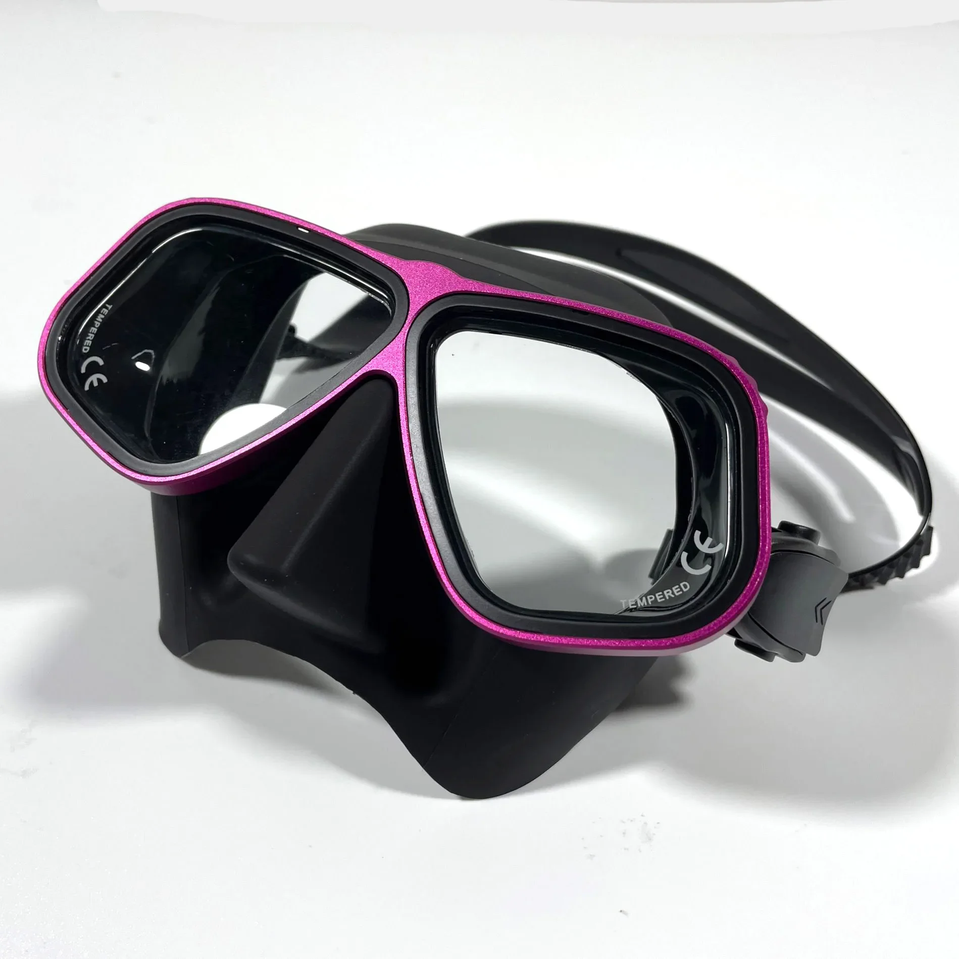 Maschera Apollo simile Maschera subacquea Telaio in lega di alluminio Maschera diottrica configurabile Occhiali Maschere subacquee Snorkeling Set di tubi bagnati