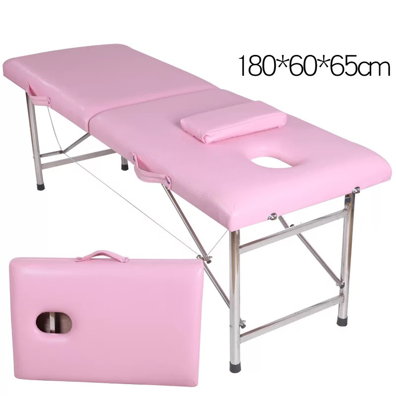 Cama de belleza de masaje profesional, cama de SPA de tatuaje de masaje plegable, salón de belleza personalizado, mesa de tratamiento de engrosamiento