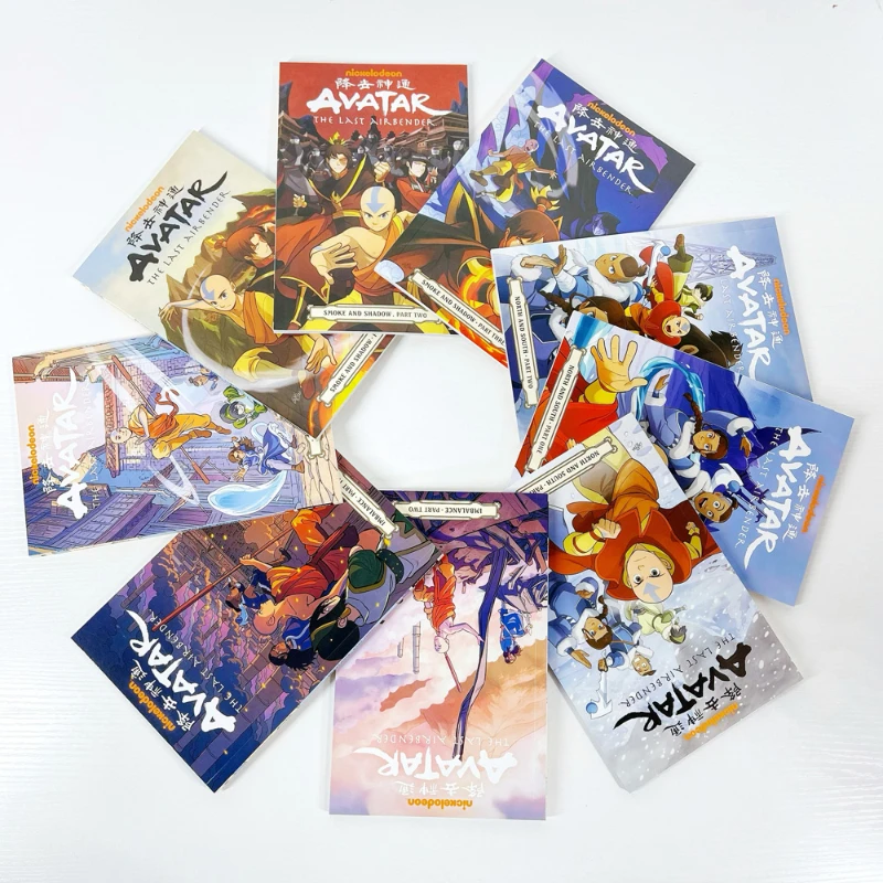 英語のアバター最後のエアベンダーの絵本、シーズン1 2、アメリカのコミック、アクションコメディー、ファンタジー、18冊の本