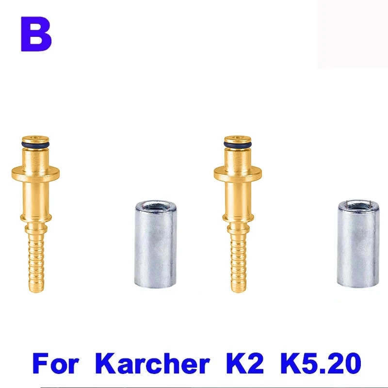 Hose Plug Fitting With Sleeve For Karcher K2K3 K4 K5 K6 K7 Nozzle Accessories Pressure Washer Pipe Tip Repair Connector Adaptor